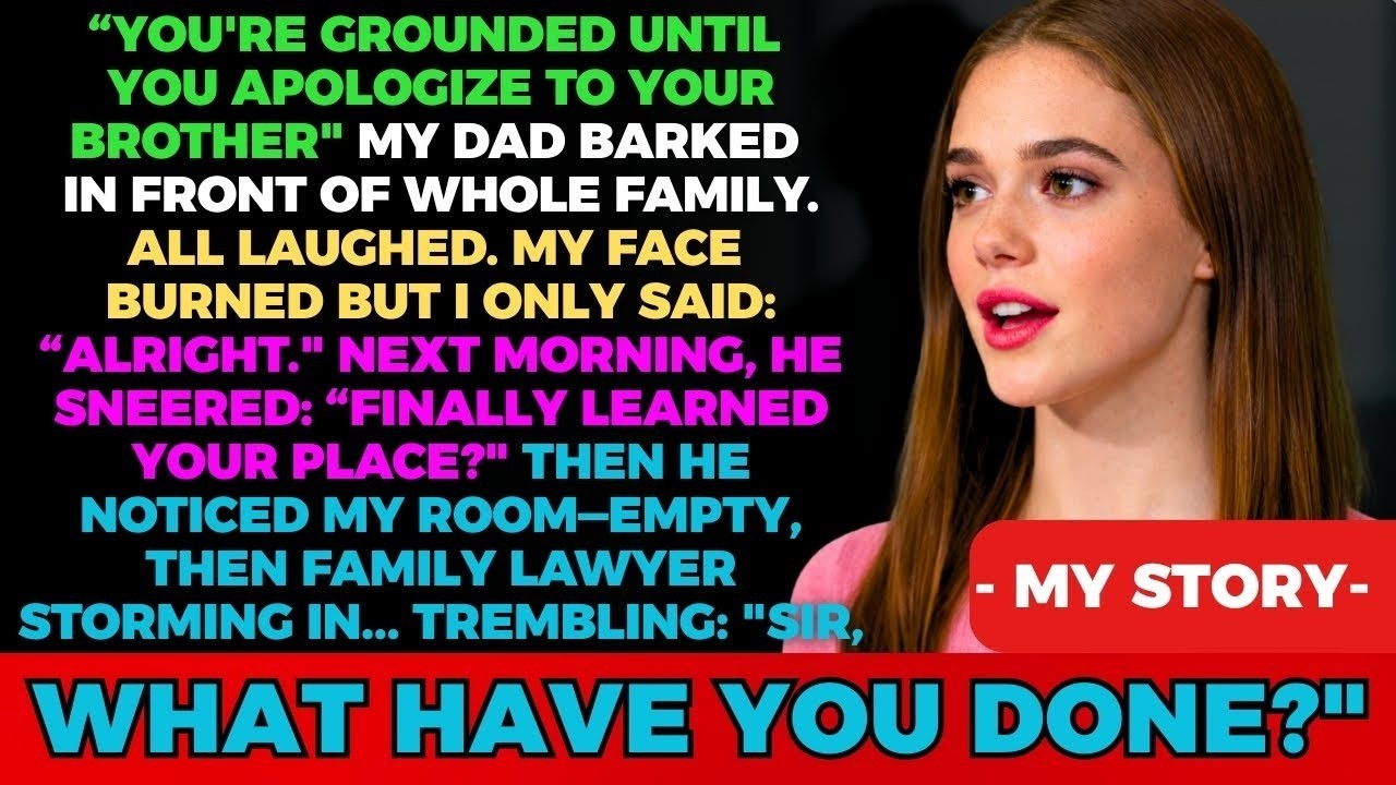 My Father Grounded Me in Front of 30 Relatives — The Next Morning, His Lawyer Exposed Everything