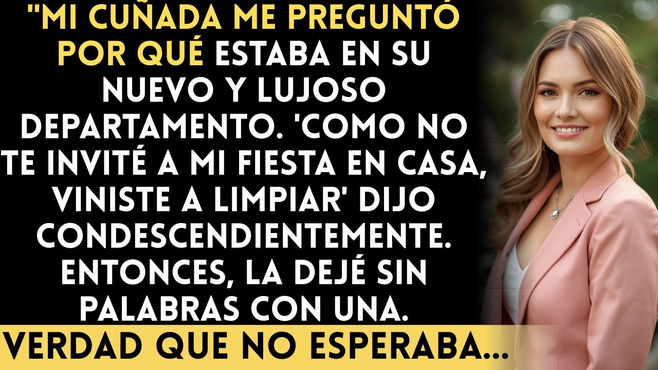 Mi cuñada se burló de mí en su lujoso departamento — Mi respuesta tranquila la dejó sin palabras...
