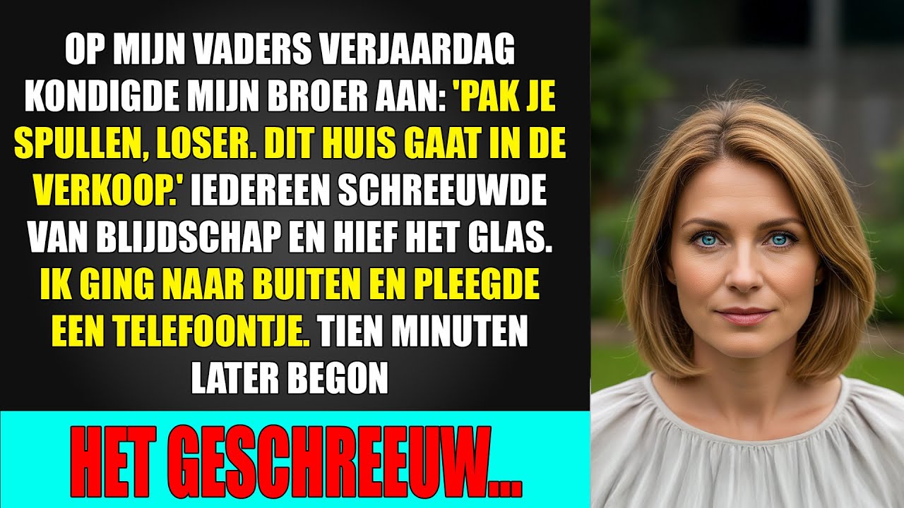 Mijn broer zei 'Pak je koffers' op papa's verjaardag. Dus pleegde ik één snel telefoontje.