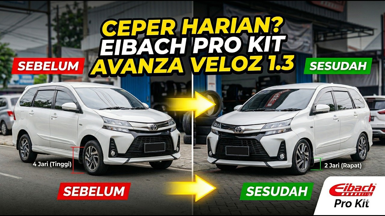 review EIBACH PRO KIT di Avanza Veloz 1300 cc