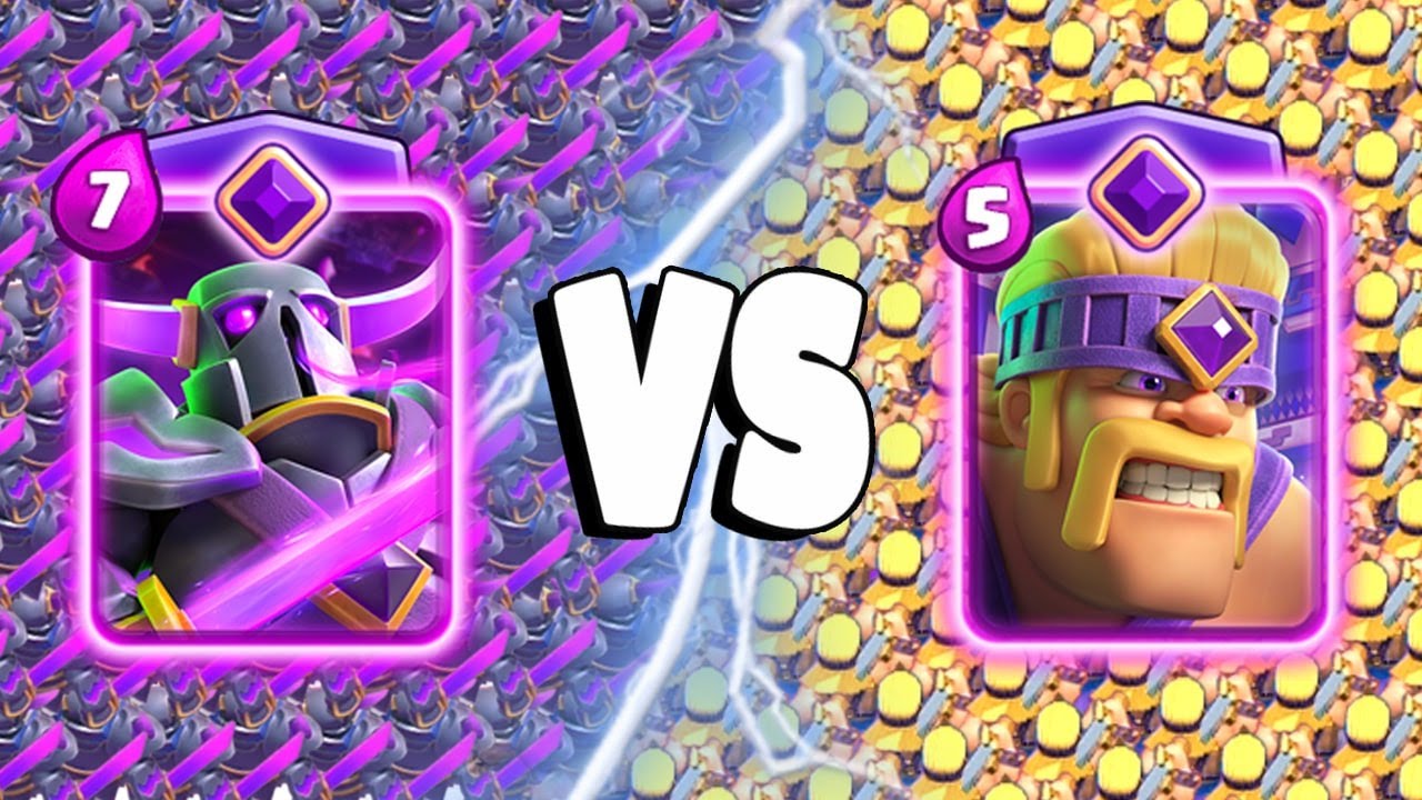 PEKKA EVOLUTION vs BARBARIANS EVOLUTION - Clash Royale Challenge