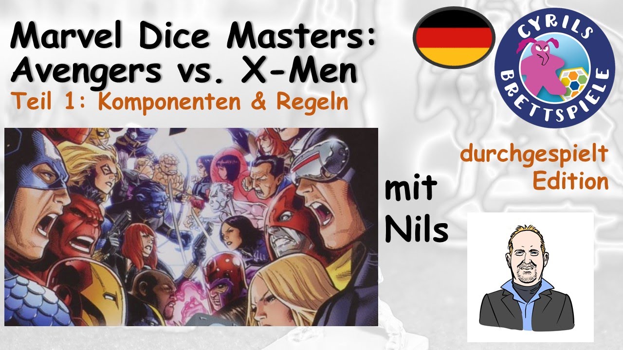 Cyrils Brettspiele - Marvel Dice Masters Brettspiel (S39E01) - Komponenten & Regeln