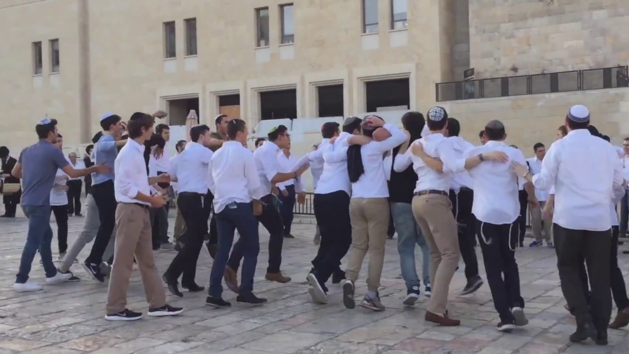 Friday Night at the Western Wall in ISRAEL
