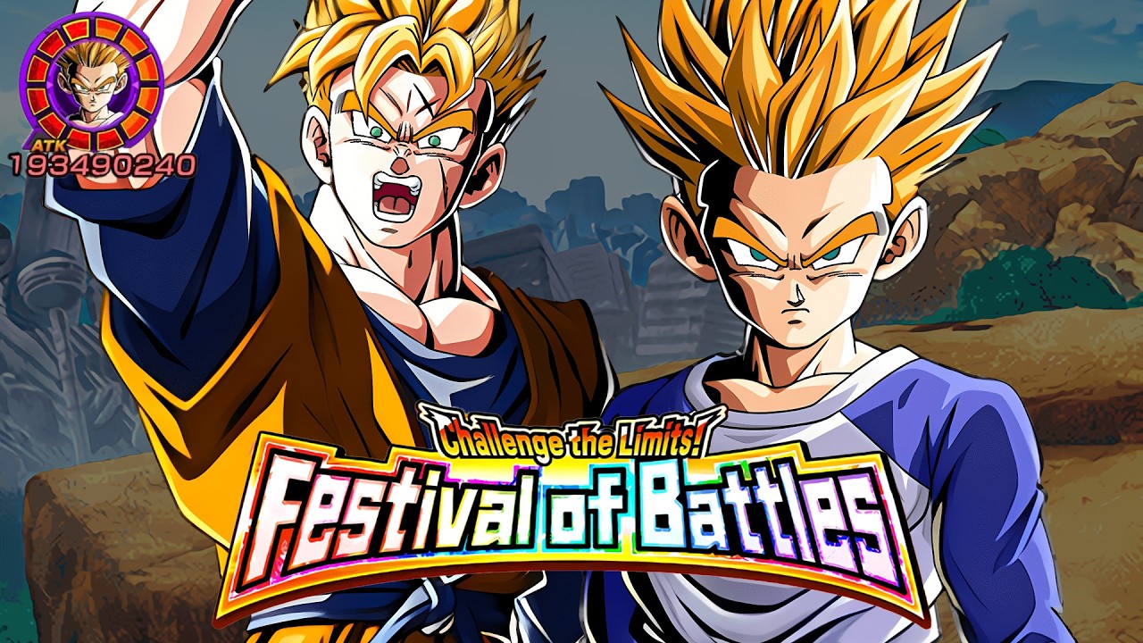 Насколько сильный урон нанёс Транкс?! LR INT Будущий Гохан и Транкс против Фестиваля Битв! [Dokka...