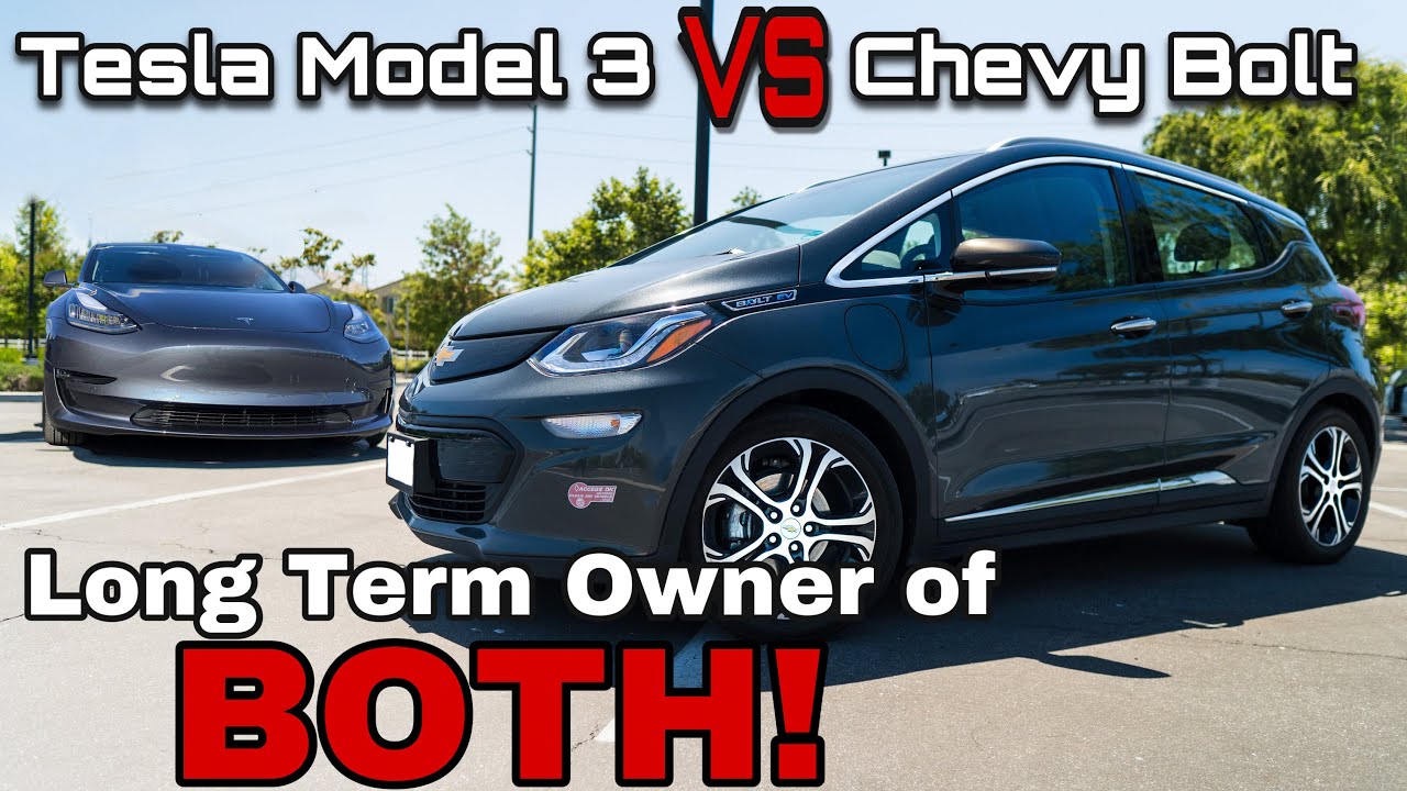 Chevy Bolt vs Tesla Model 3:  Which is the BEST EV?  Long-Term OWNER’S Comparison