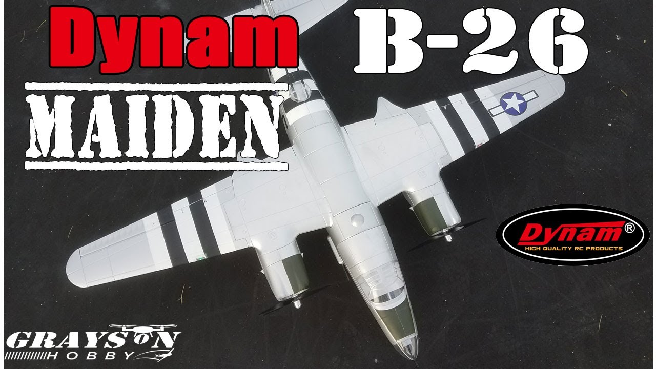 Dynam B26 1500mm Maiden Flight | Speed Test | Radio Setup | Upgrade Hinges | CG Location