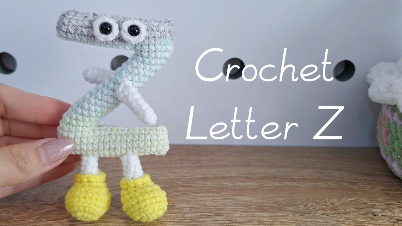 Cách móc chữ Z bằng len/ how to crochet letter Z