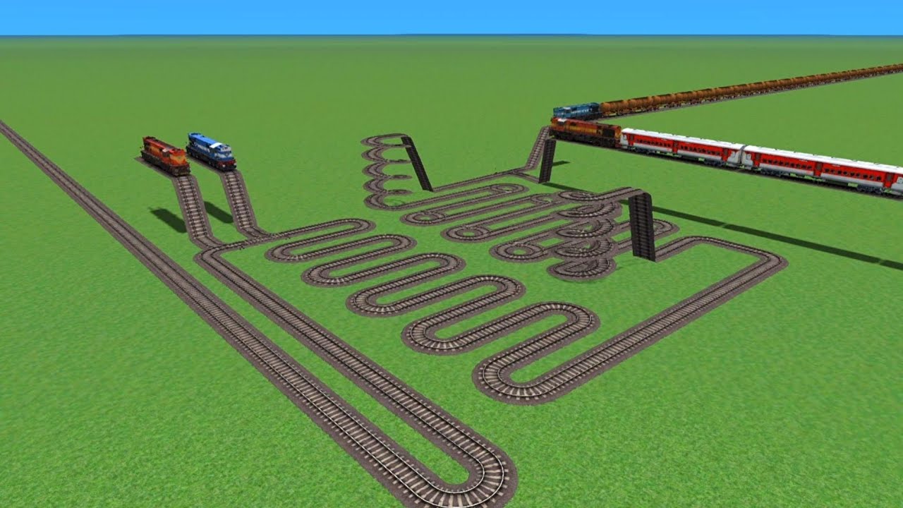 Indian Railways Funny On Trains Railroads Daimond//At 3d Gameplay Train Gaming Videos Risky Rail