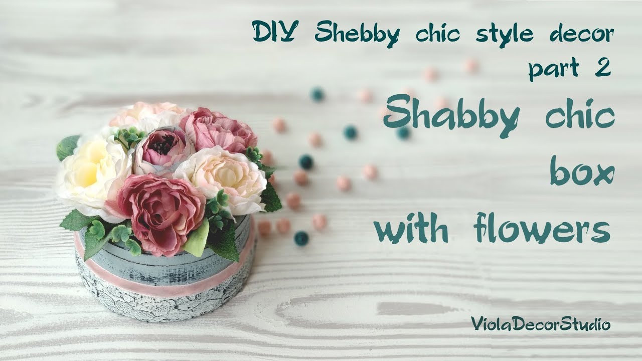 Shabby chic style jewelry box - DIY shabby chic style / DIY new life of old things / DIY Home decor