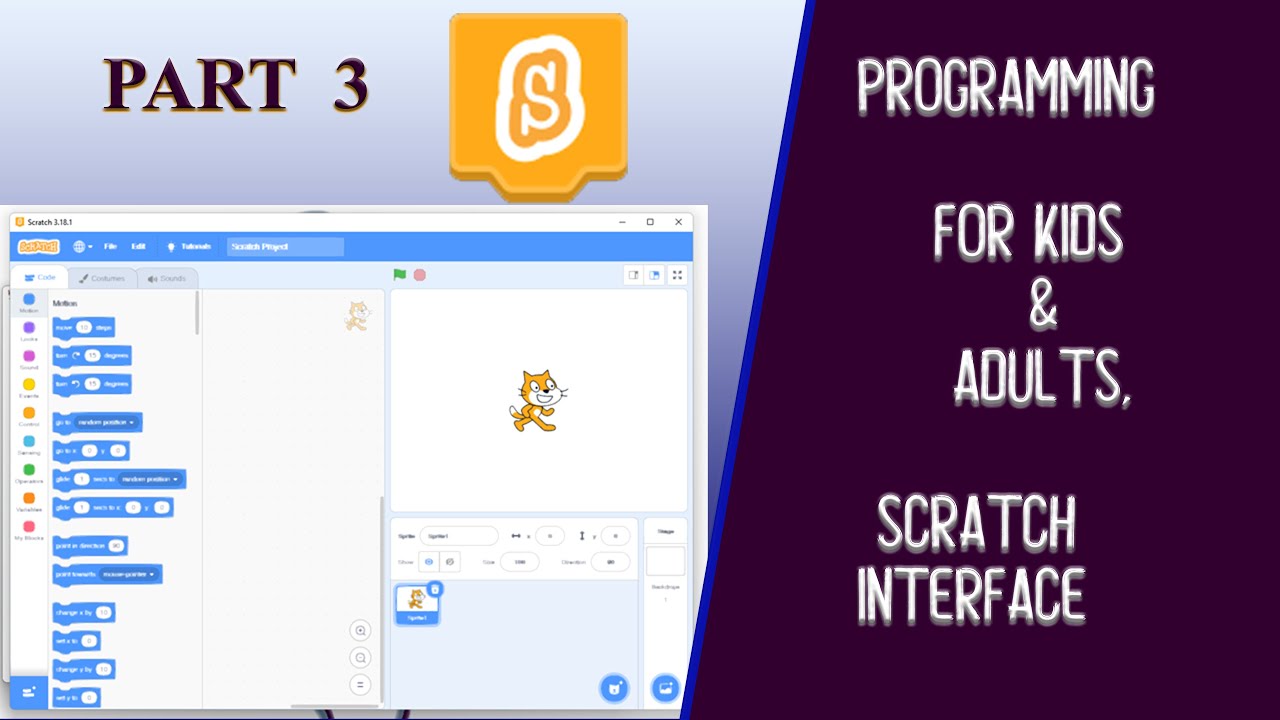 Beginning computer programming for kids in scratch | Part 3