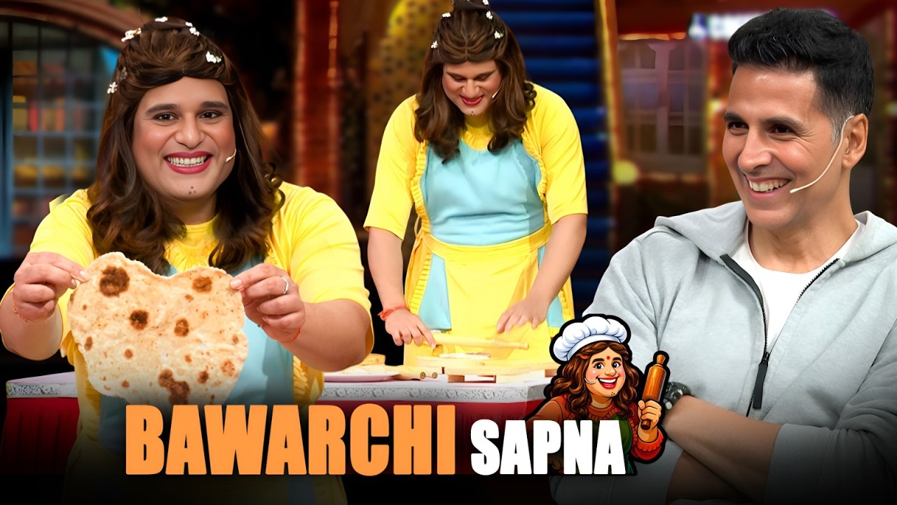 Akshay Kumar ने Sapna aka Krushna से Live Show में बनवाया खाना😜 Best Of The Kapil Sharma Show Roast