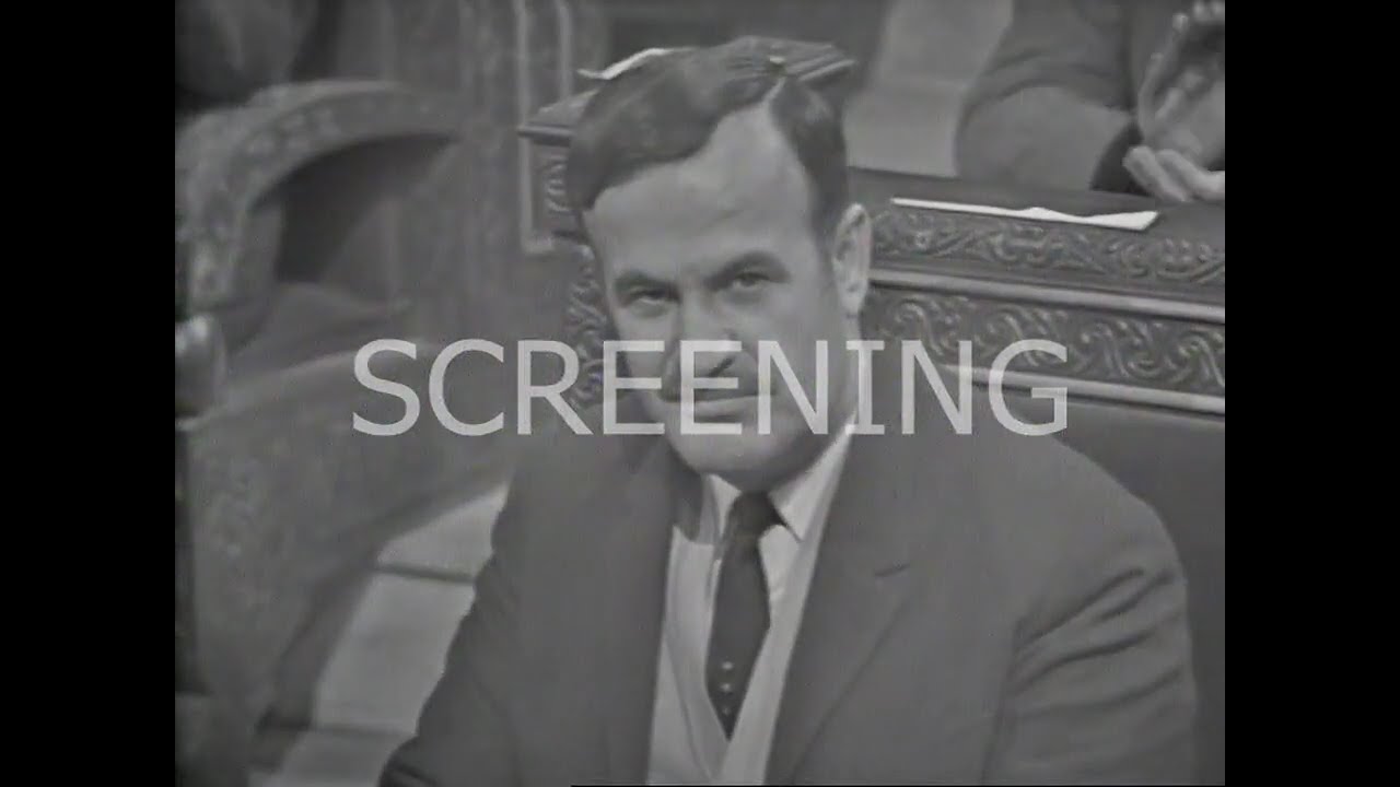 The parliament session granting Hafez al Assad the People's Sash