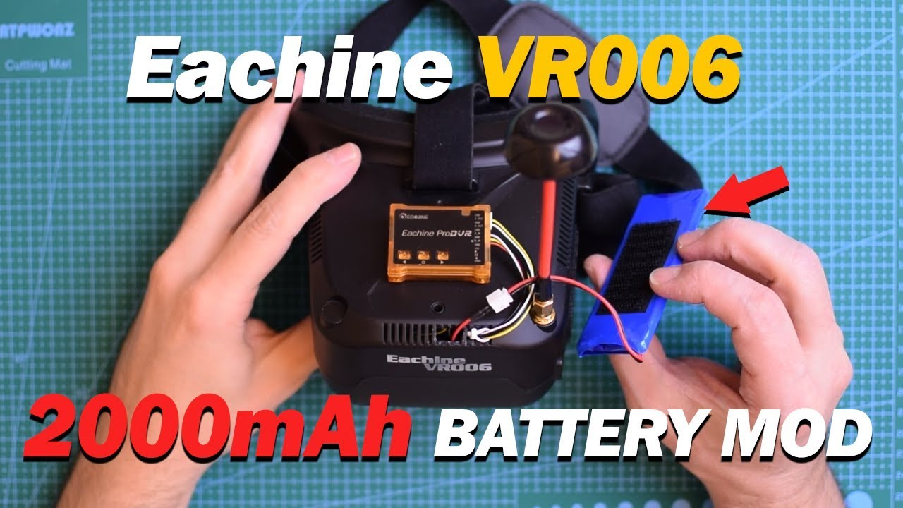 Eachine VR006 - 2000mAh battery Mod!