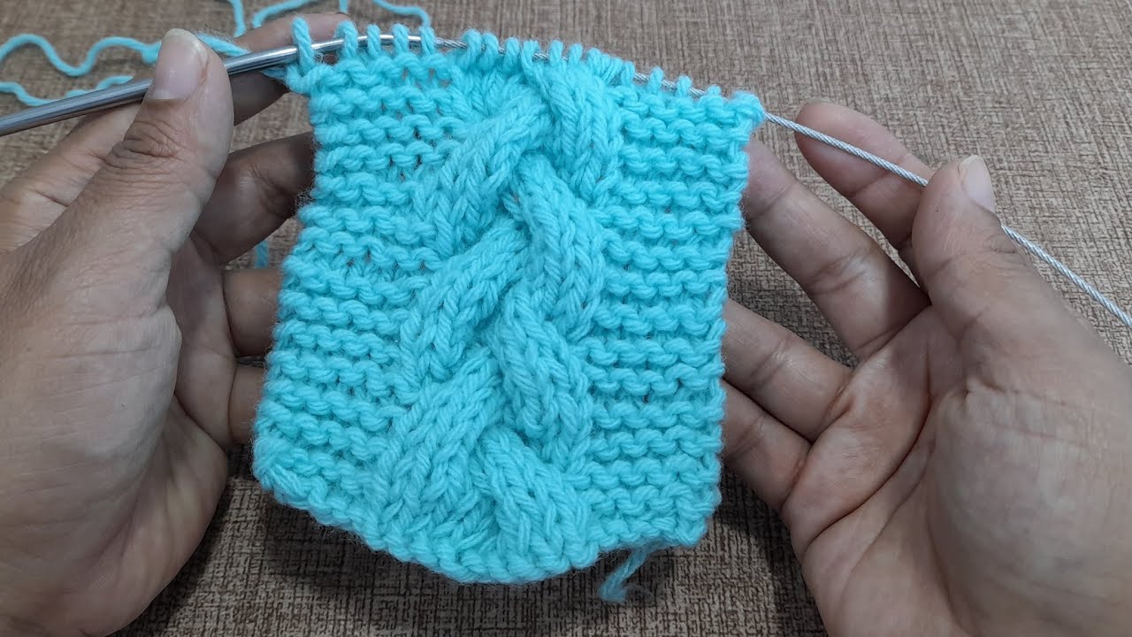 PUNTO TRENZA EN DOS AGUJAS MUY FÁCIL DE TEJER/ COMO TEJER TRENZAS EN DOS AGUJAS