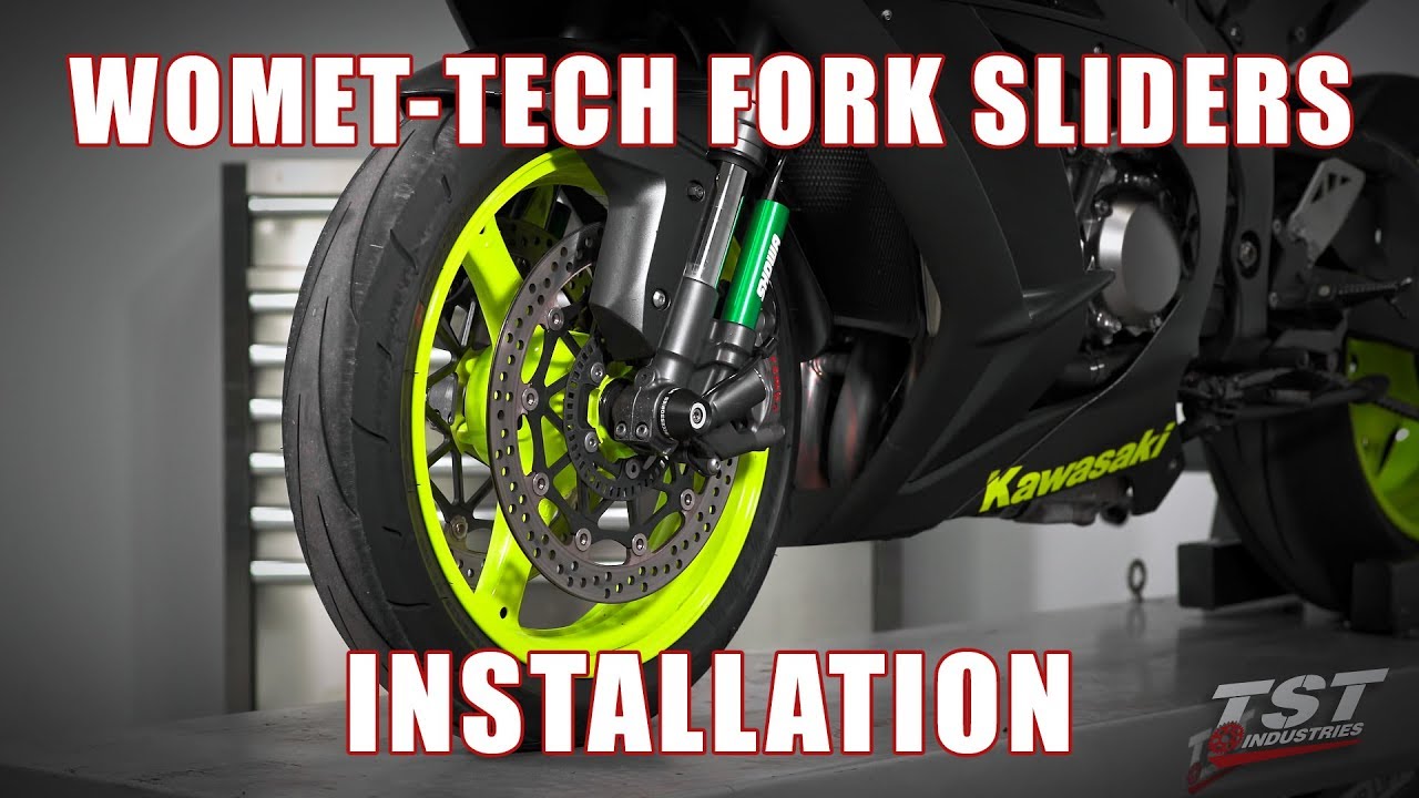 How to install Womet-Tech Fork Sliders on a 2016+ Kawasaki ZX10R by TST Industries