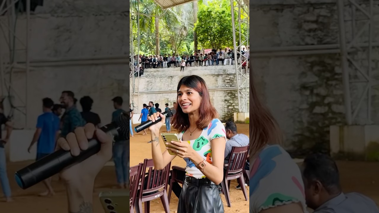 Ente college 1ST ONAM start aayi🥳 | Mic kayyil kitiyapo full thalarthu🤣🔥 | thejathangu😉 #Shorts