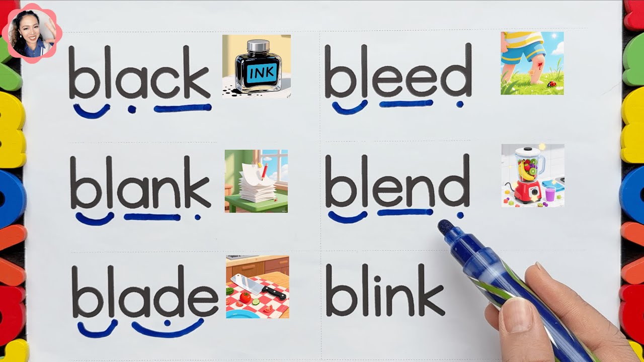 BL CONSONANT BLENDS - WORD FAMILY - TEACHER SAMI