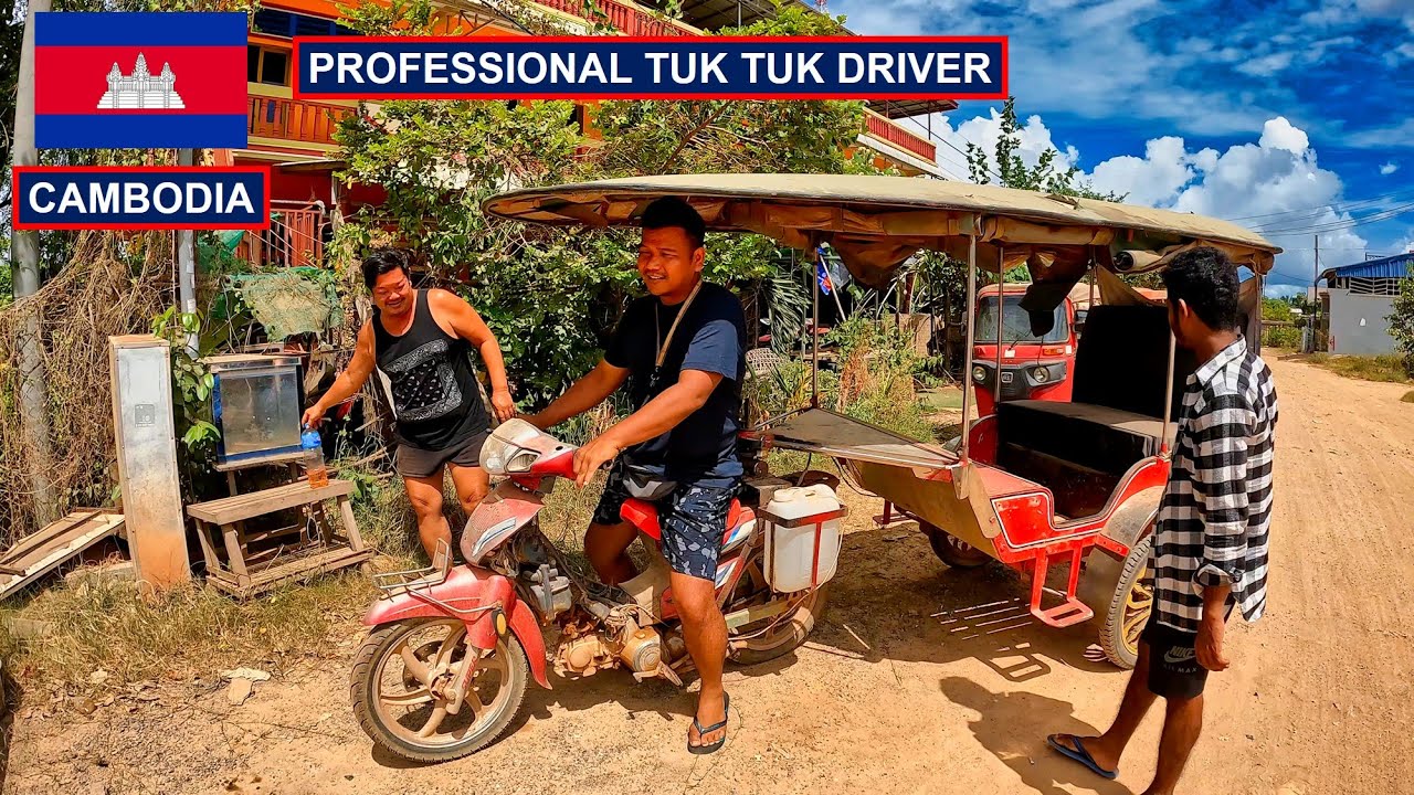 🇰🇭 I Became Professional Tuk TuK driver in Cambodia