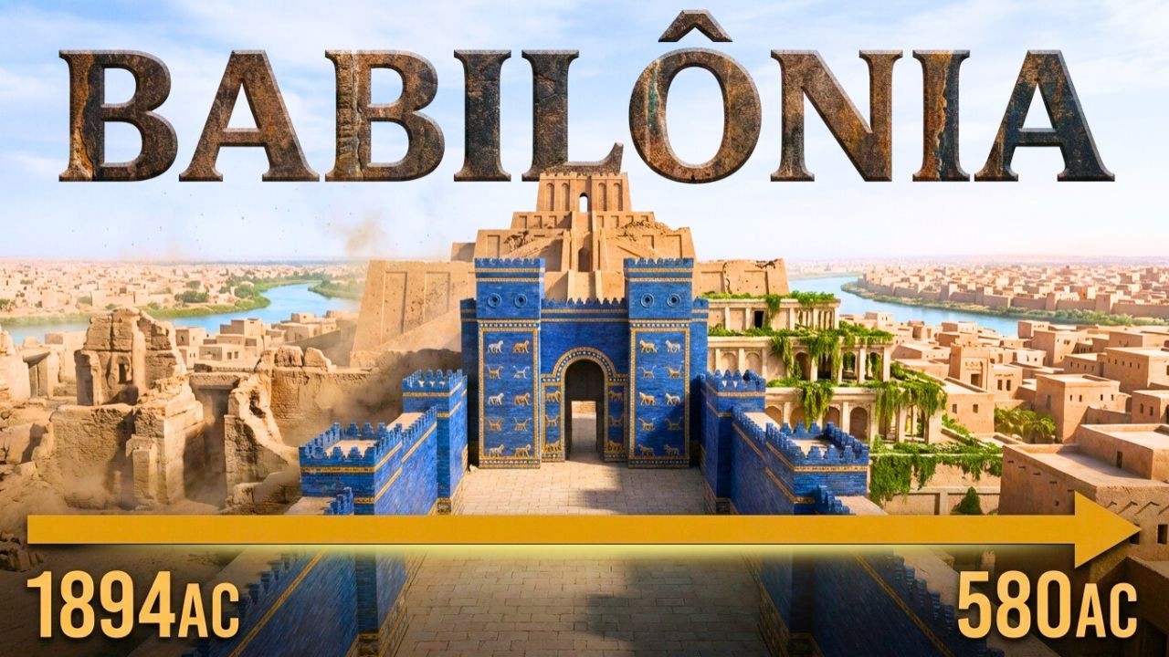 ASSIM ERA A BABILÔNIA EM 580 A.C. | A CIDADE PROIBIDA QUE DESAFIOU DEUS (RECONSTRUÍDO COM IA)