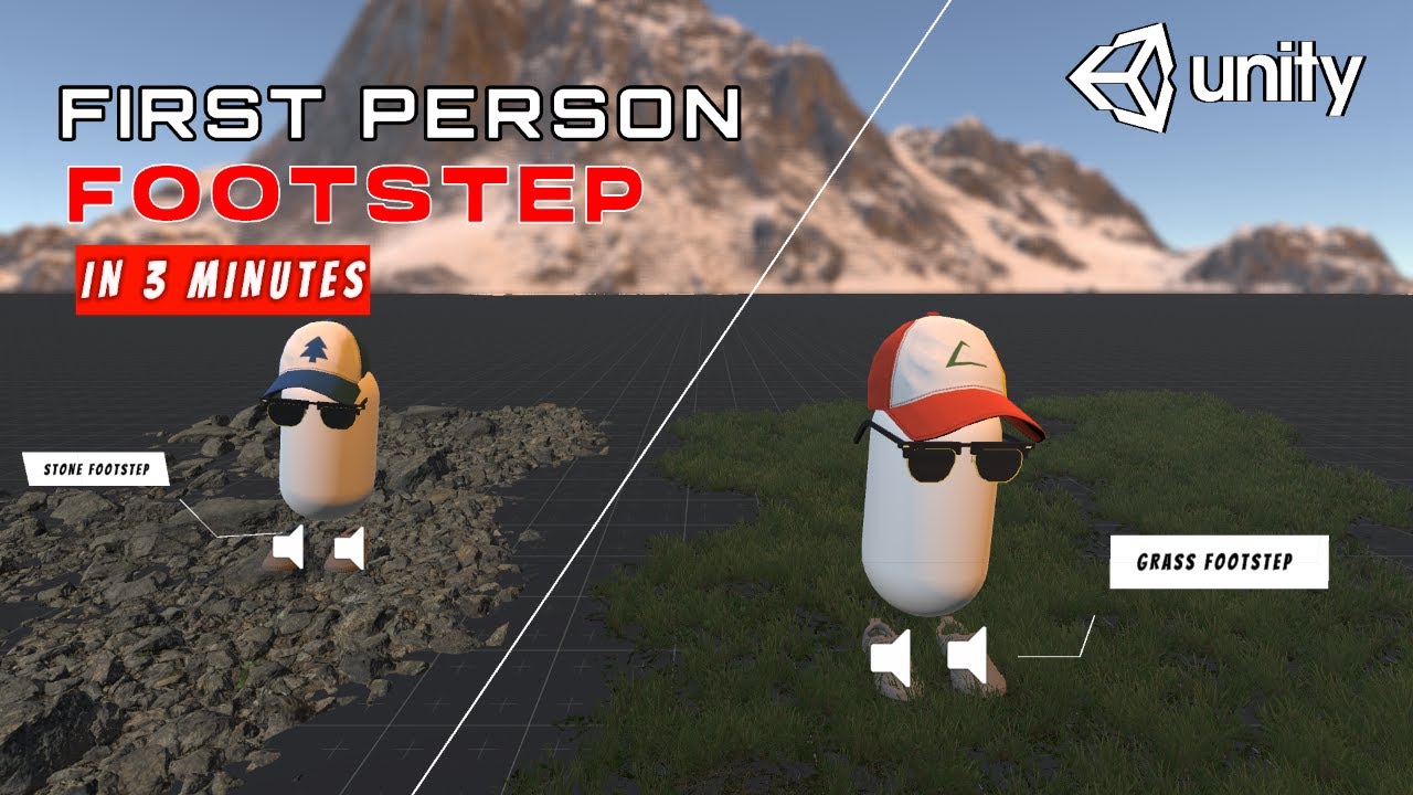 first person footstep system in unity3d tutorial