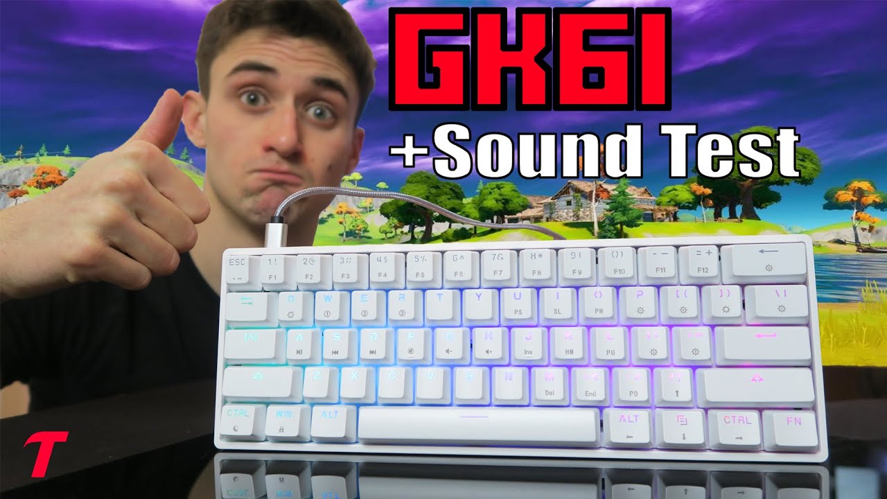 GEEK GK61 Review + Sound Test - Impressive OPTICAL Keyboard (Gateron Brown Switch)