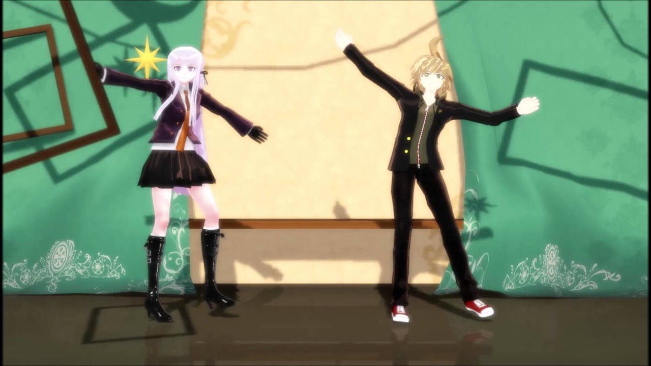 [MMD] Kirigiri,Naegi - Shirokuma Dance [DanganRonpa]