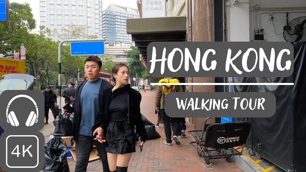 Hong Kong - City Walking Tour - Immersive Sound [4K - 60 FPS]