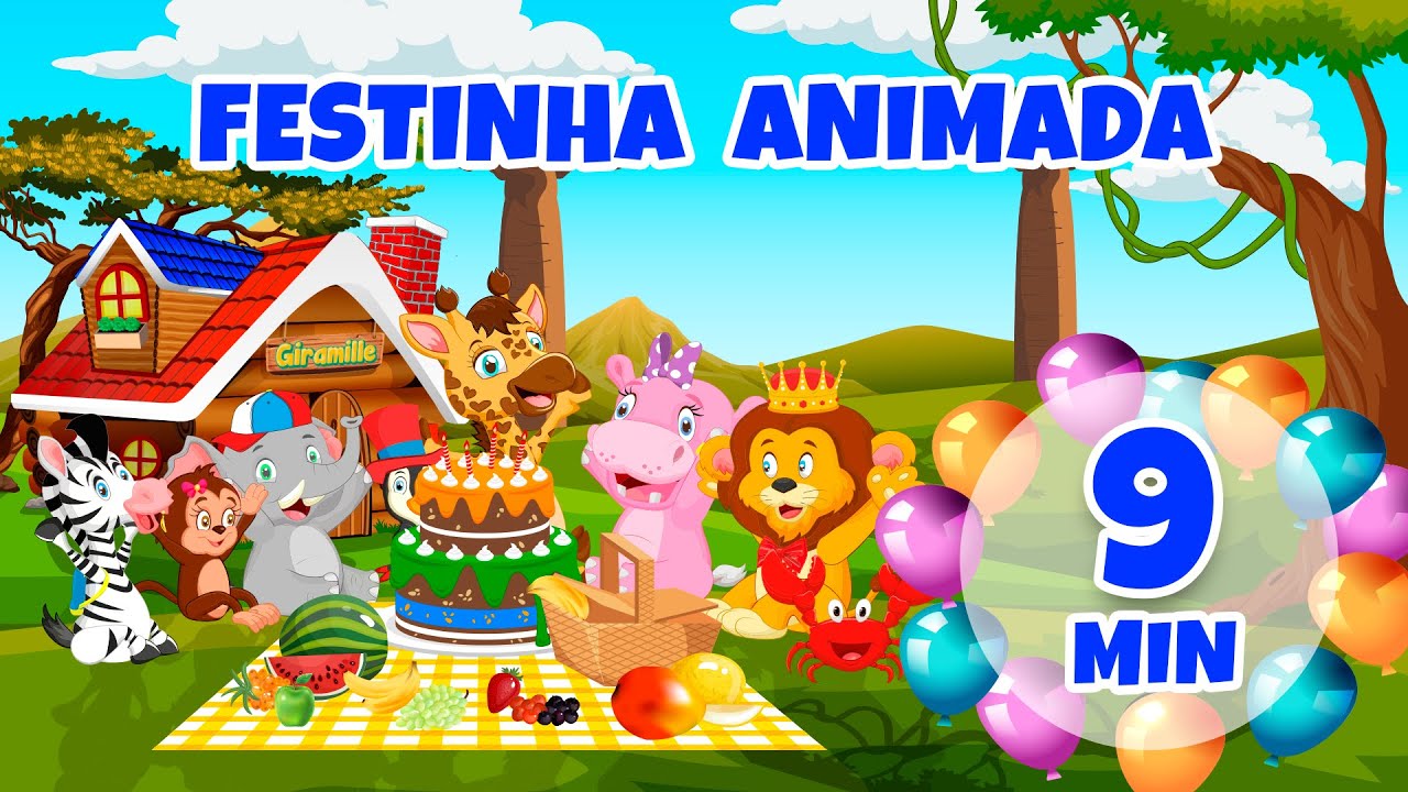 Festinha Animada - 9 min de Dança com a Giramille