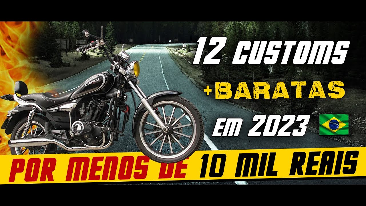 Moto Custom BARATA 2023 | 10 MOTO CUSTOM POR MENOS DE 10 MIL REAIS 😱