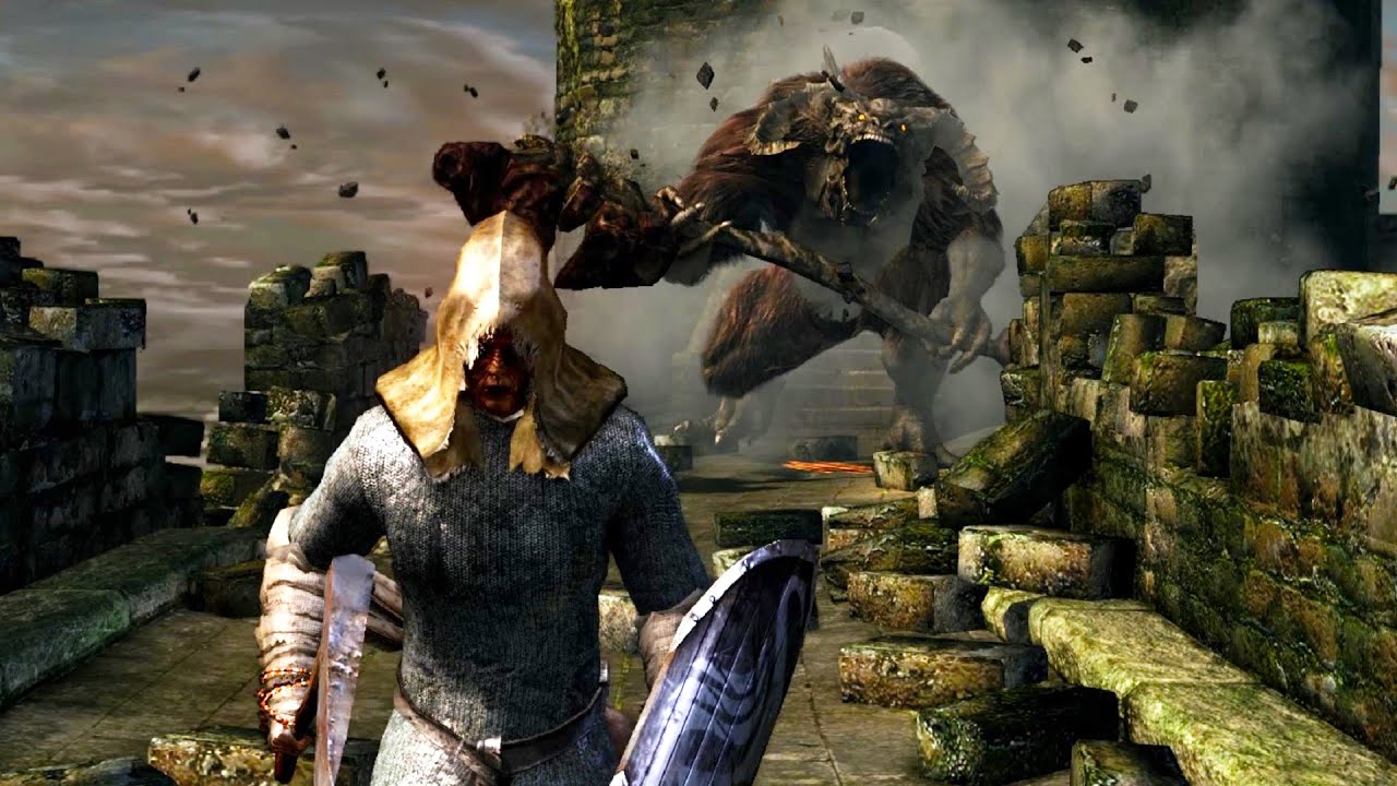 Dark Souls: Taurus Demon Boss Fight (4K 60fps)