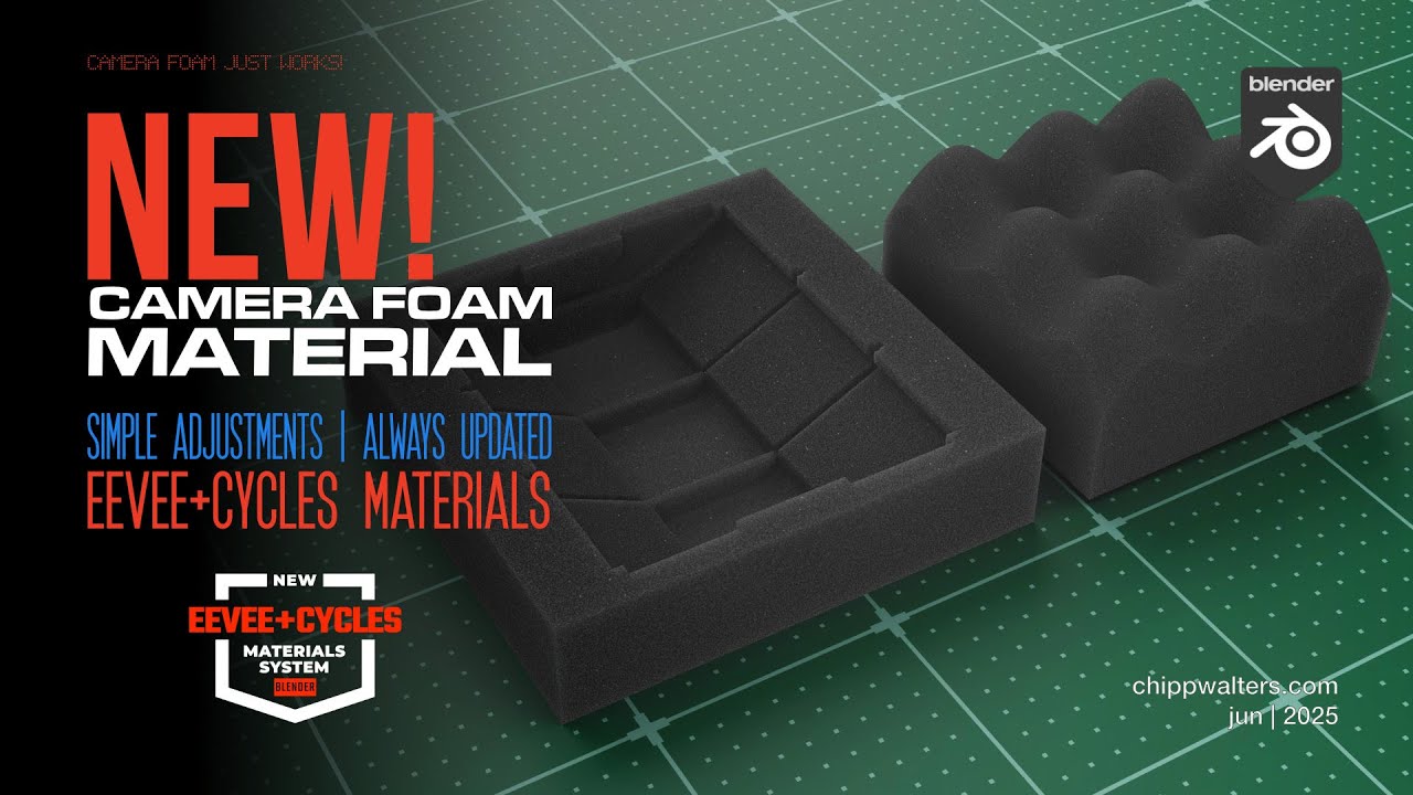 Blender: new Camera Foam material