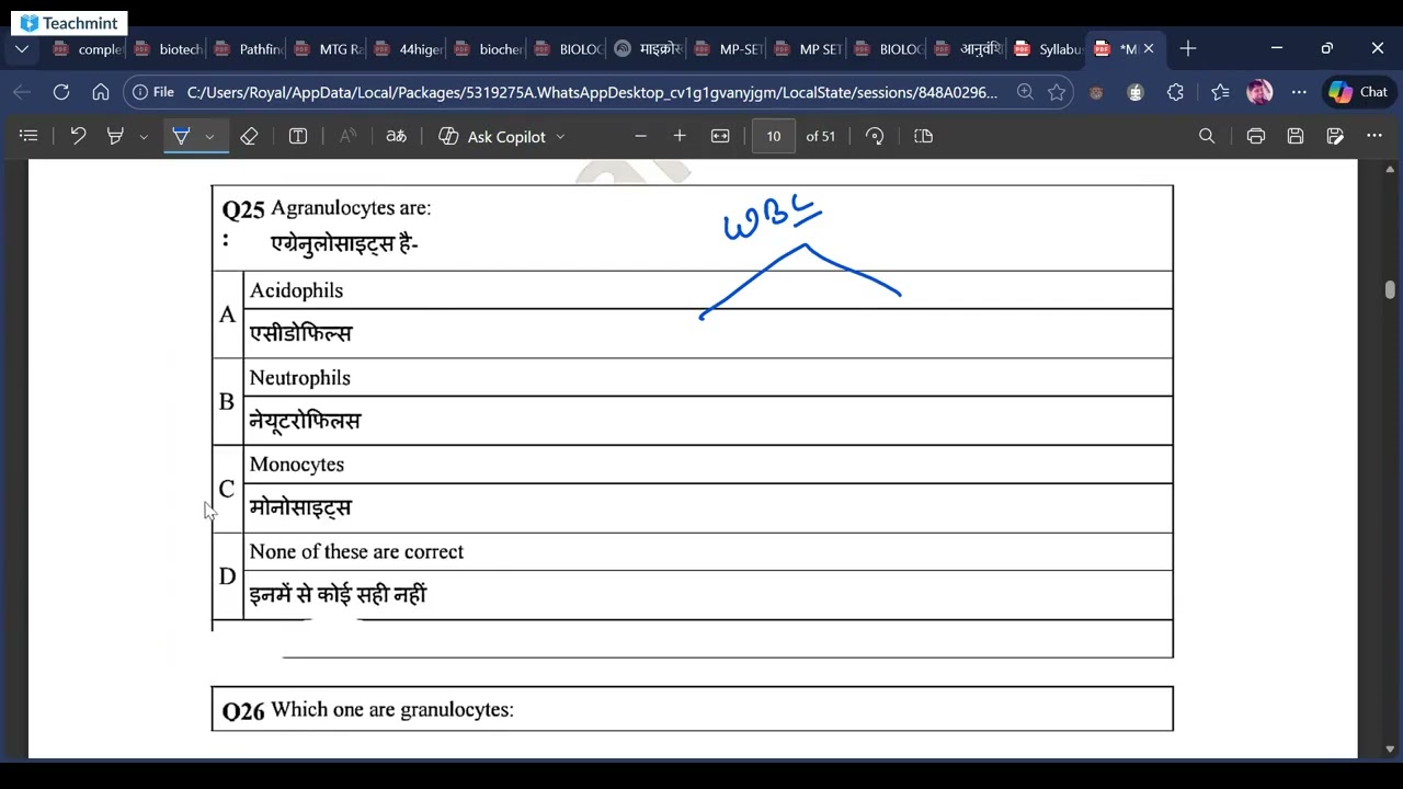 MPSET 2017 LIFE SCIENCE SOLVE PAPER 
