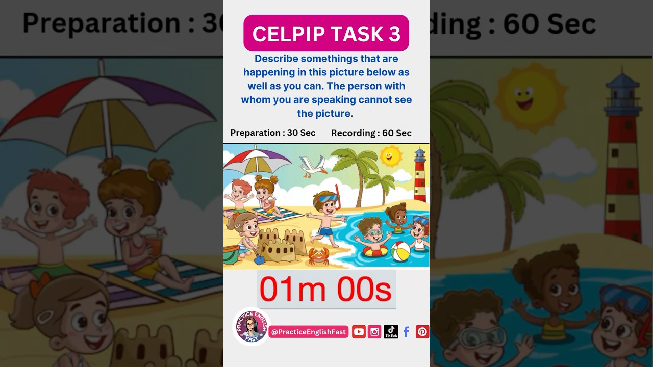 CELPIP SPEAKING TASK 3 Sample Question and Model Answer #celpipspeaking #celpip #celpippreparation