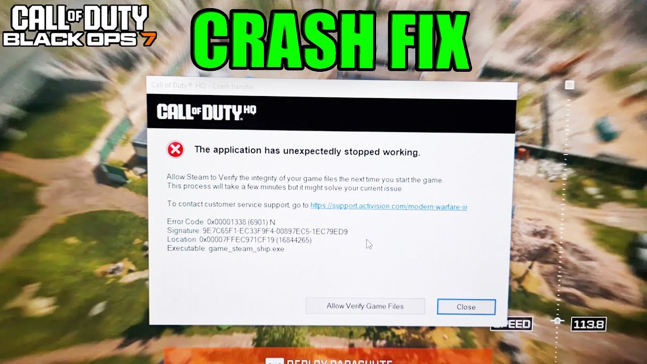 HOW TO FIX COD CALL OF DUTY GAME CRASH - COD Black Ops 7 Fix Solution Issue BO7 Crashing Stopping