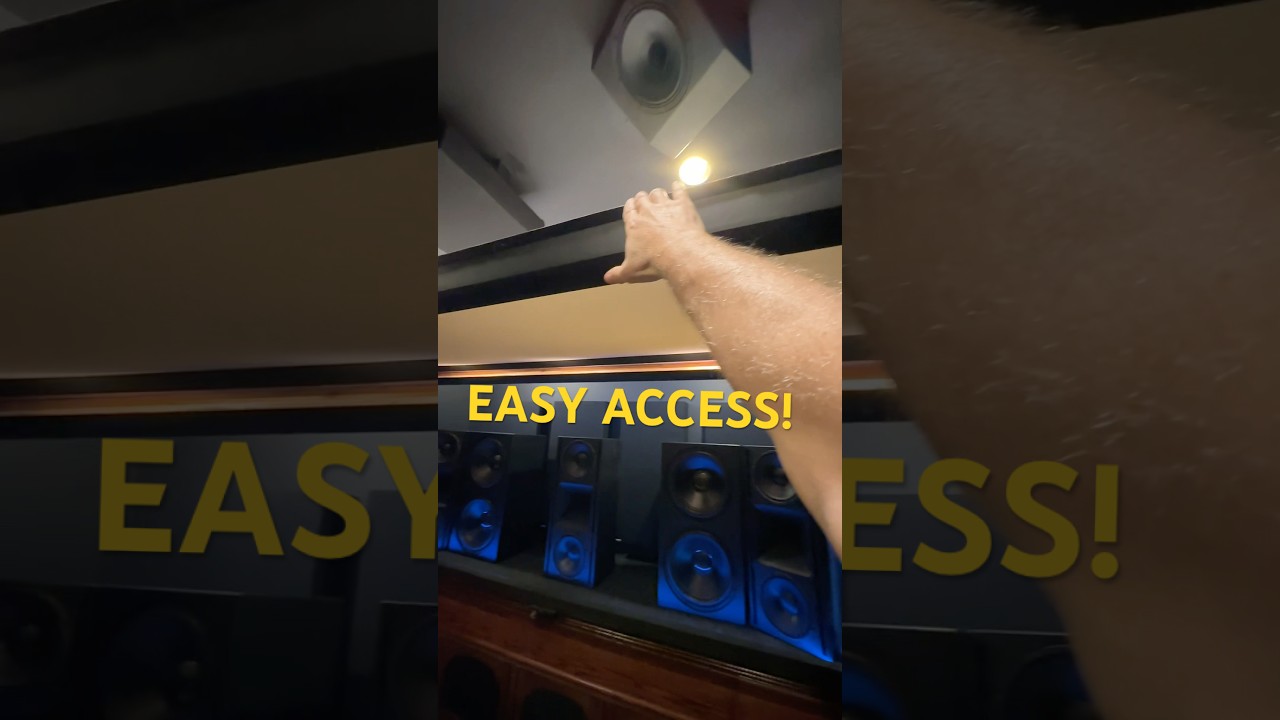 Łatwy dostęp do ekranu kina domowego o przekątnej 150 cali! #filmy #4k #projektor #ekranprojekcyj...