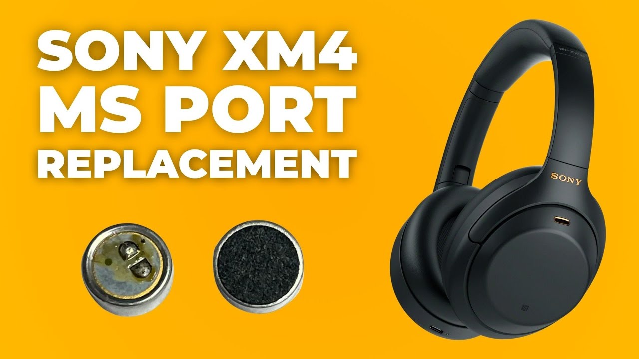 How to Fix Sony WH-1000XM4 Buzzing MS Port Replacement Tutorial