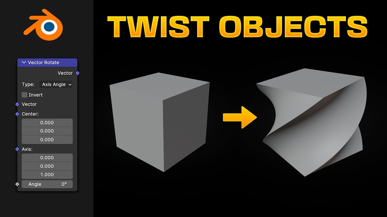 Twist Any Object in Blender with Geometry Nodes