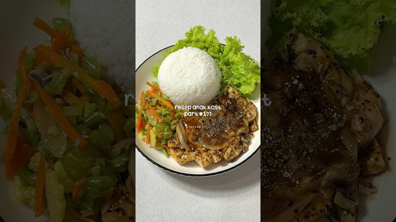 resep steak ayam lada hitam ala anak kost, simpel dan enak bgt!🤩 #resep  #resepmasakan #resepmudah