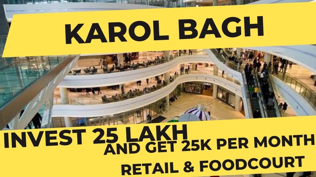 Karol Bagh Commercial Investment | Pre-launching | Invest  25 lac and Get 25k per month |