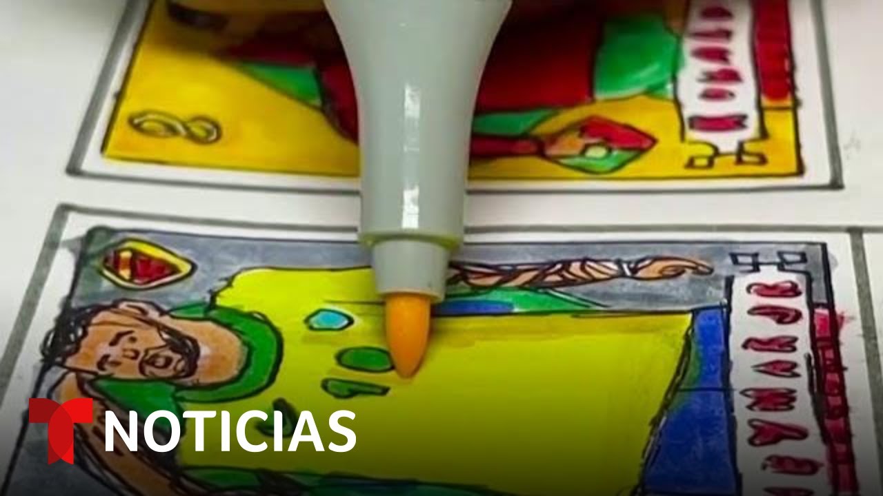 Un niño completó el álbum Panini dibujando a los jugadores | Noticias Telemundo