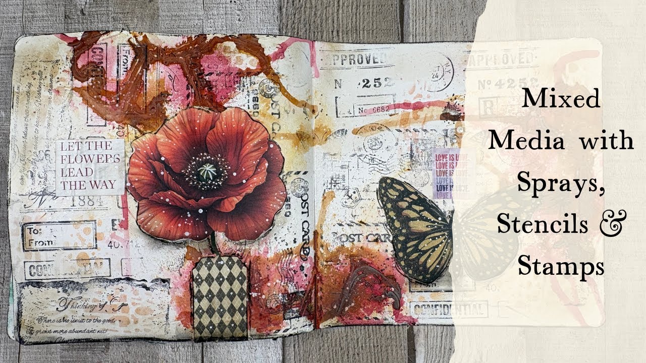 Mixed Media with Sprays & Stencils!