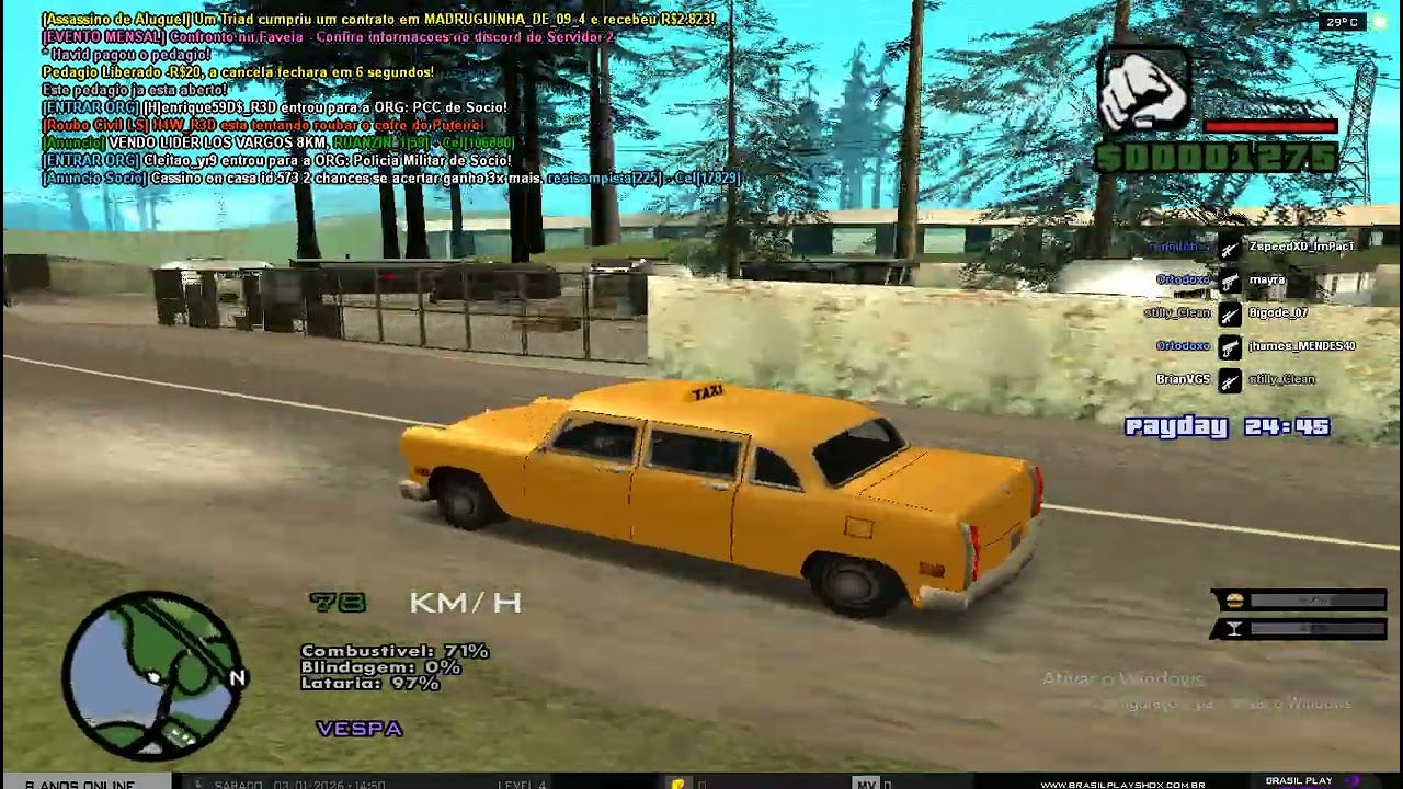 GTA Samp Agora é só ganhar Dinheiro