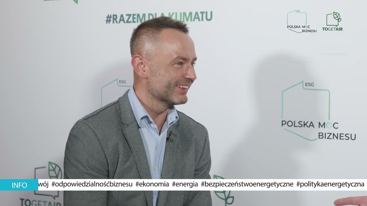 Igor Klaja OTCF (4F), w studio TOGETAIR podczas Forum Ekonomicznego w Karpaczu