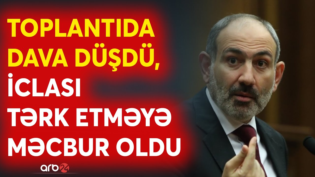 SON DƏQİQƏ! Paşinyan İCLASI TƏRK ETDİ: Hakim partiyanın toplantısında QALMAQAL YAŞANDI - CANLI