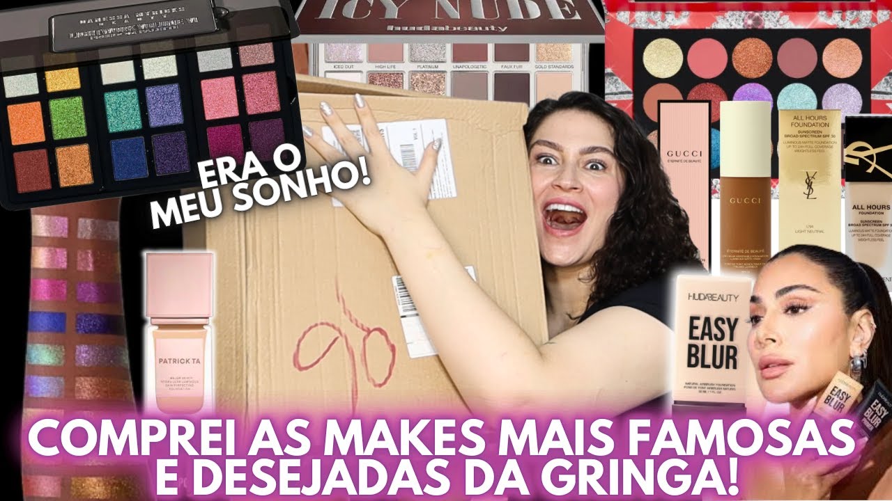 COMPREI AS MAKES IMPORTADAS QUE EU MAIS QUERIA!