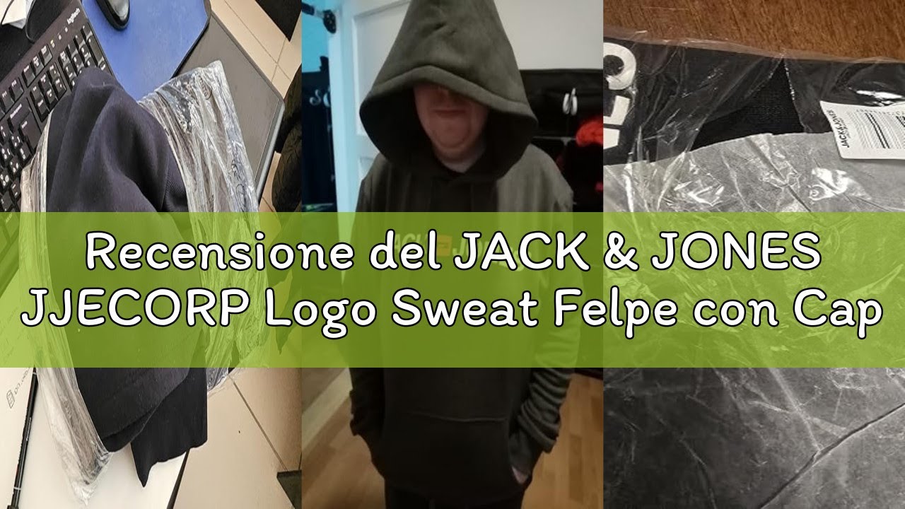 Recensione del JACK & JONES JJECORP Logo Sweat Felpe con Cappuccio Uomo