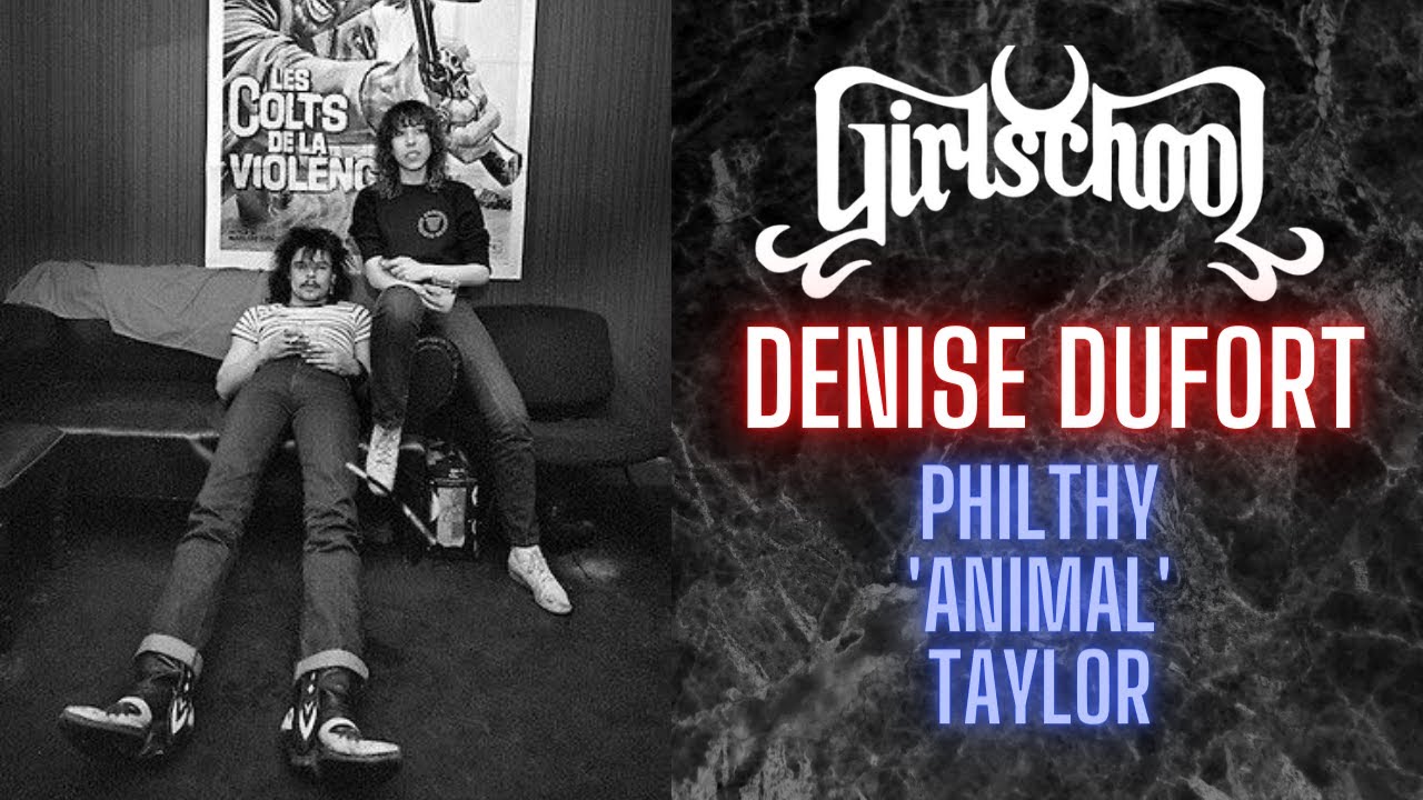 Denise Dufort (Girlschool) Philthy Animal Taylor was a BIG influence but his drum stool was too low