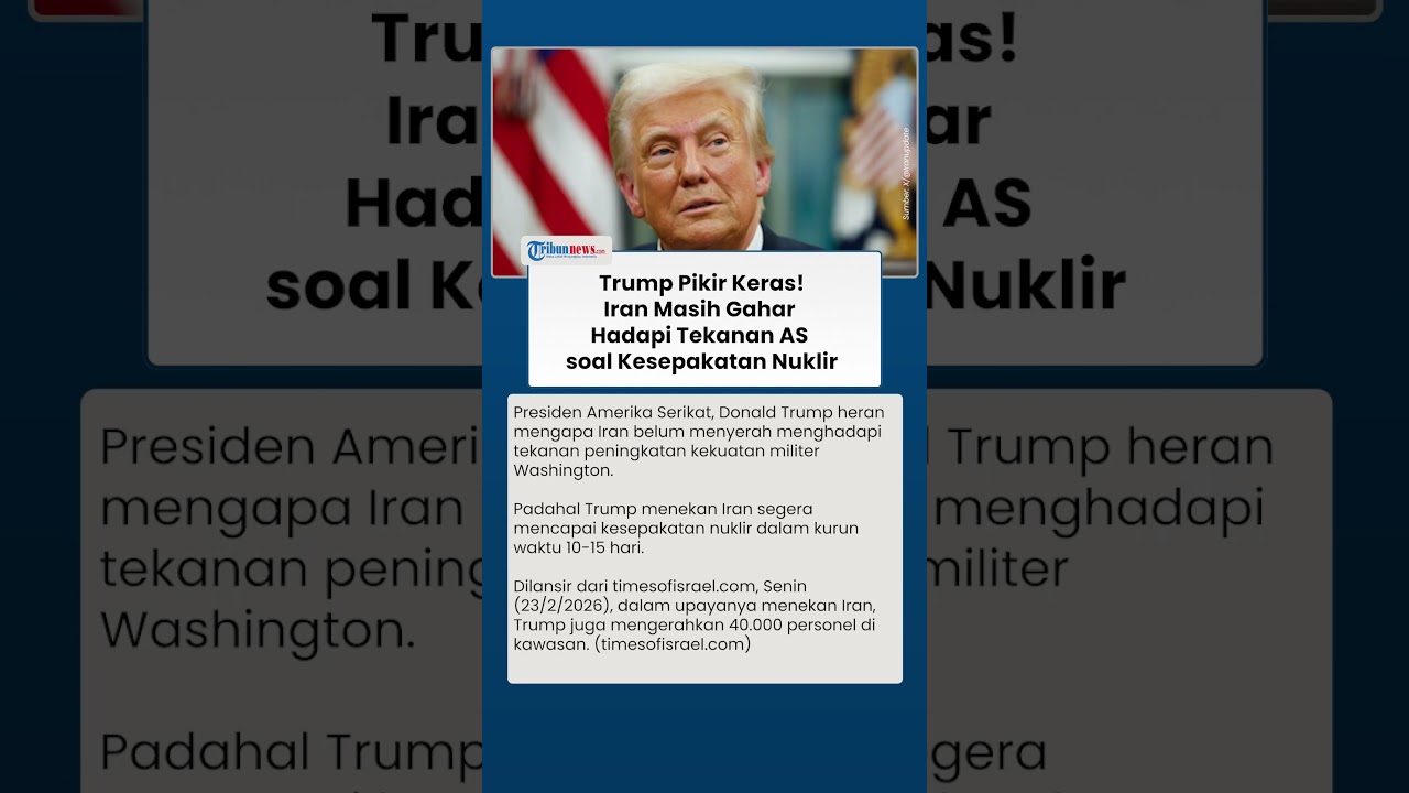 Trump Bingung, Iran Tak Menyerah dan Kuat Hadapi Tekanan AS soal Kesepakatan Program Nuklir
