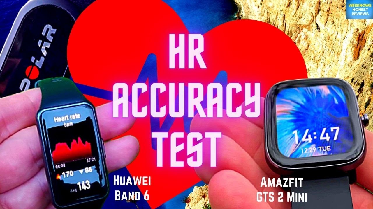 AMAZFIT GTS 2 Mini против HUAWEI Band 6 в тесте и обзоре на точность измерения пульса | Какой трекер