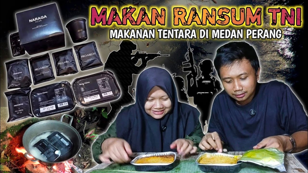 Cobain Makan Ransum TNI ‼️ Makanan Tentara Dimedan Perang .